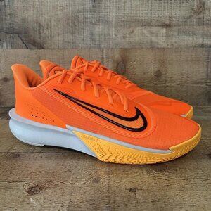 Nike Precision 7 Total Orange Low Top Sneakers Men's 10.5 Shoes FN4322-800 NEW